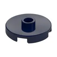 PLATE ROUND W. 1 KNOB