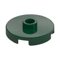 PLATE ROUND W. 1 KNOB