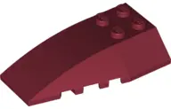 Dark Red Wedge 6 x 4 Triple Curved