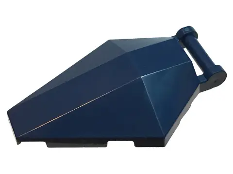 Dark Blue Windscreen 6 x 4 x 1 Hexagonal with Bar Handle