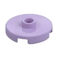 PLATE ROUND W. 1 KNOB
