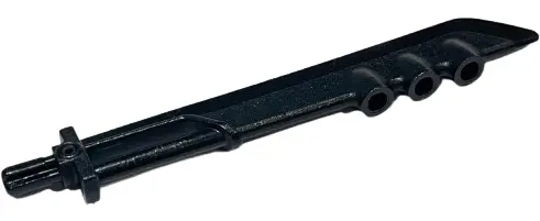 Black Large Figure Weapon, Blade with 3 Bar Holders and Axle