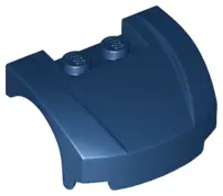 Dark Blue Vehicle, Mudguard 3 x 4 x 1 2/3 Curved Front