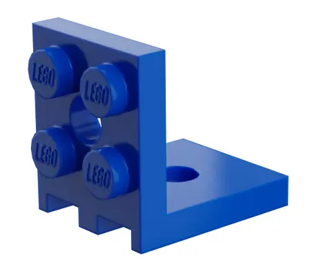 Blue Bracket 2 x 2 - 2 x 2 with 2 Holes