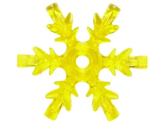Trans-Yellow Rock 4 x 4 Crystal, Ice Snowflake