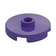 PLATE ROUND W. 1 KNOB