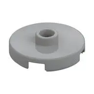 PLATE ROUND W. 1 KNOB