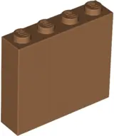 Medium Nougat Brick 1 x 4 x 3