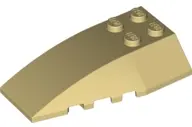 Tan Wedge 6 x 4 Triple Curved