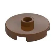 PLATE ROUND W. 1 KNOB