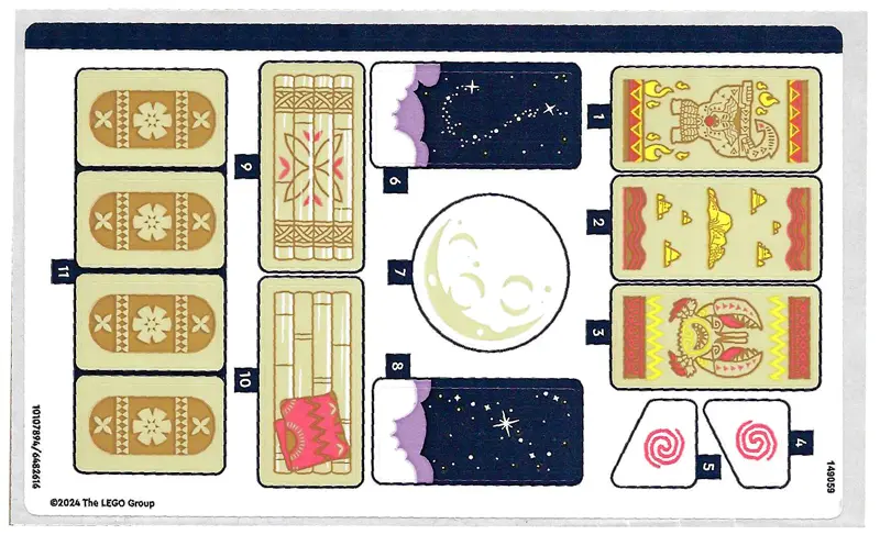 Sticker Sheet for Set 43252 - (10107894/6482616)