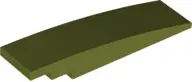 Olive Green Slope, Curved 8 x 2