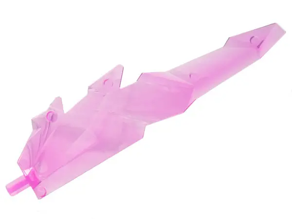 Trans-Dark Pink Large Figure Weapon, Blade Crystal Shard with Axle