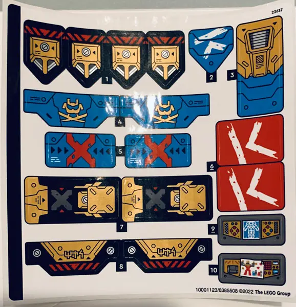 Sticker Sheet for Set 71775 - (10001123/6385508)