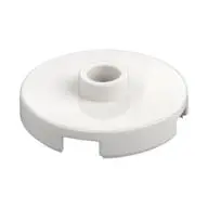 PLATE ROUND W. 1 KNOB