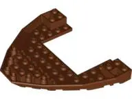 Reddish Brown Boat, Bow Brick 10 x 12 x 1 Open