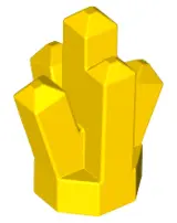 Yellow Rock 1 x 1 Crystal 5 Point