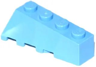 Medium Blue Wedge 4 x 2 Sloped Right