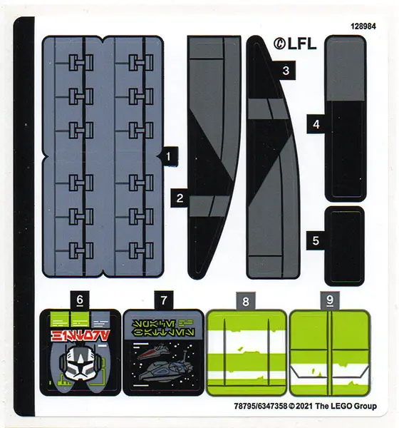 Sticker Sheet for Set 75314 - (78795/6347358)