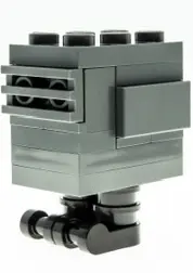 Gonk Droid (GNK Power Droid), Experimental Unit Clone Force 99 - Dark Bluish Gray, Black Feet (Gonky