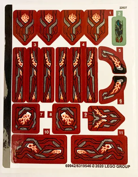 Sticker Sheet for Set 76155 - (69942/6319546)