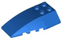 Blue Wedge 6 x 4 Triple Curved
