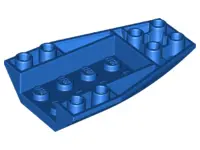 Blue Wedge 6 x 4 Triple Inverted Curved