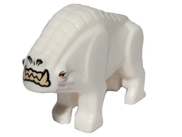 White Corellian Hound with Tan Teeth and Orange Eyes Pattern - Star Wars