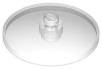 Trans-Clear Dish 4 x 4 Inverted (Radar) with Solid Stud