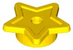 Yellow Plate, Round 1 x 1 with Star and Small Pin Hole