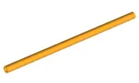 Bright Light Orange Hose, Rigid 3mm D.  9L / 7.2cm