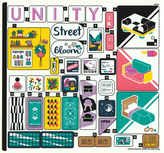Sticker Sheet for Set 41732 - (10101172/6416523)