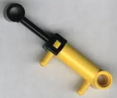 Yellow Pneumatic Cylinder with 2 Inlets Small (32mm)