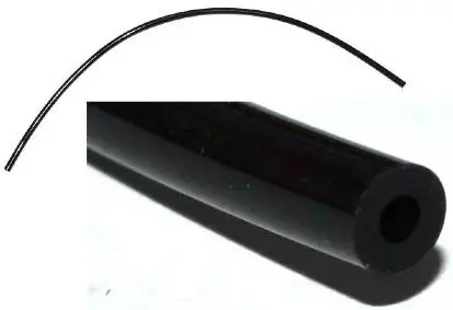 Black Hose, Pneumatic 4mm D.  37L / 29.6cm