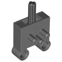Dark Bluish Gray Pneumatic Switch with Pin Holes