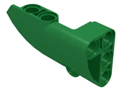 Green Technic, Panel Fairing # 1 Small Smooth Short, Side A
