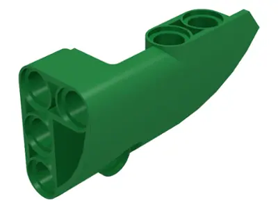 Green Technic, Panel Fairing # 2 Small Smooth Short, Side B