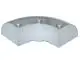 Flat Silver Brick, Round Corner 6 x 6 x 2