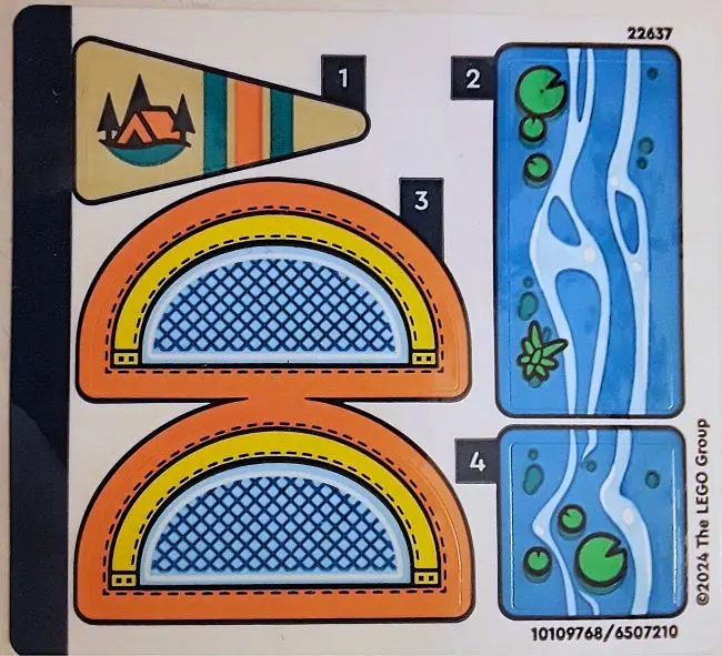 Sticker Sheet for Set 40694 - (10109768/6507210)