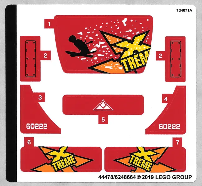 Sticker Sheet for Set 60222 - (44478/6248664)