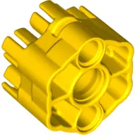 Yellow Projectile Launcher Part, Rapid Shooter Six Barrel - Angled Barrels