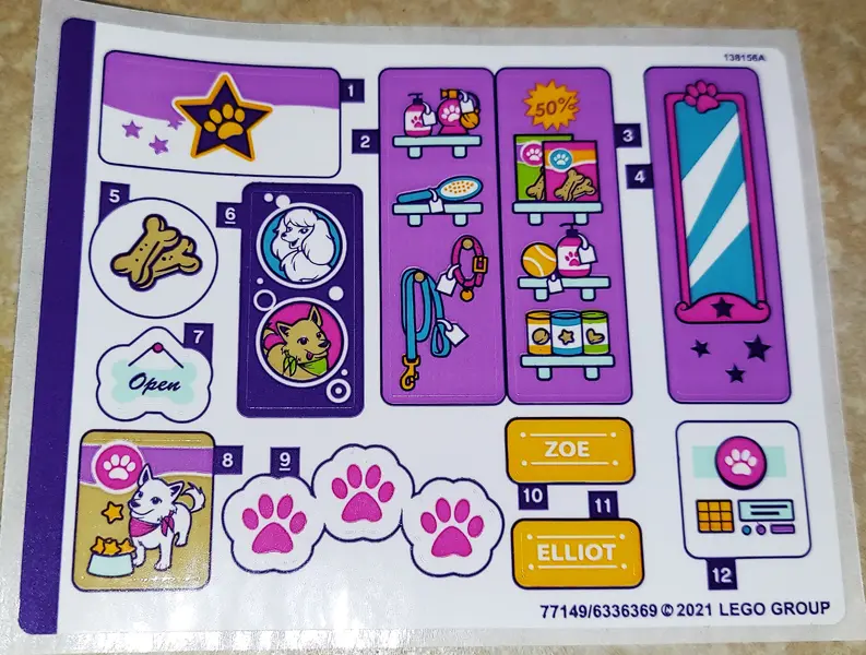 Sticker Sheet for Set 41691 - (77149/6336369)