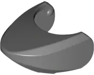 Dark Bluish Gray Shark Head with Rounded Nose