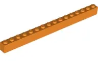 Orange Brick 1 x 16