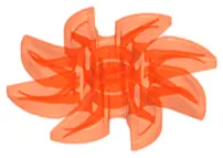 Trans-Neon Orange Propeller 8 Blade 5 Diameter