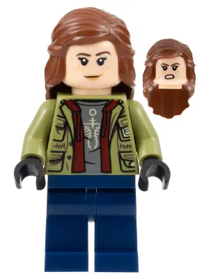 Maisie Lockwood - Olive Green Jacket, Reddish Brown Hair