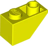 Neon Yellow Slope, Inverted 45 2 x 1
