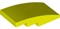 Neon Yellow Slope, Curved 4 x 2