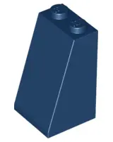 Dark Blue Slope 75 2 x 2 x 3 - Solid Studs
