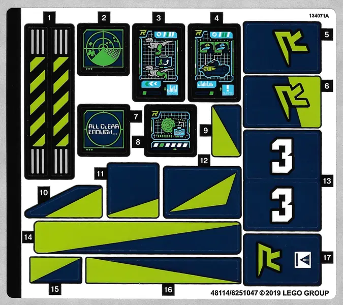 Sticker Sheet for Set 70835 - (48114/6251047)